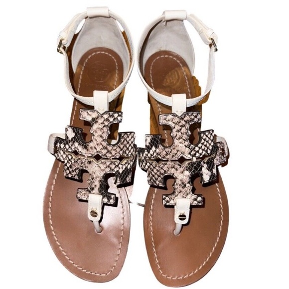 Tory Burch Shoes - Tory Burch Phoebe Snakeskin Thong Sandals